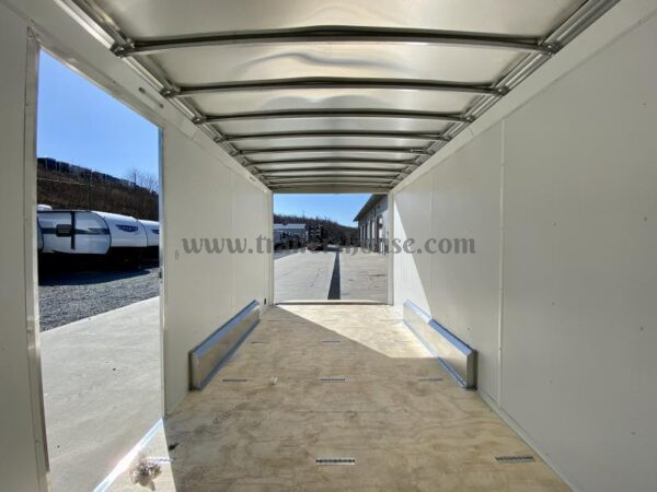 2023 NEO Trailers 7.5x14' NAMR Aluminum Enclosed Motorcycle Trailer – Black & Charcoal, UTV Package, Torsion Suspension, and More - Image 29