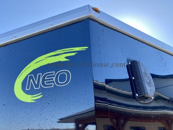 2023 NEO Trailers 7.5x14' NAMR Aluminum Enclosed Motorcycle Trailer – Black & Charcoal, UTV Package, Torsion Suspension, and More - Image 11