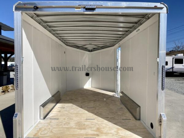 2023 NEO Trailers 7.5x14' NAMR Aluminum Enclosed Motorcycle Trailer – Black & Charcoal, UTV Package, Torsion Suspension, and More - Image 22