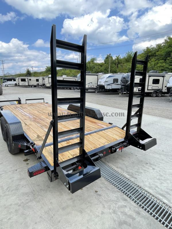 2024 Ironbull 7x18' Equipment Trailer 9990# GVW * KNIFEEDGE RAMP W/ ADJUSTABLE SUPPORT * REMOVABLE FENDERS * 16" O.C. CHANNEL C/M * RUBRAIL/STAKE POCKETS/PIPE SPOOLS/D-RINGS * ADJUSTABLE CAST COUPLER * 7K JACK * DEXTER'S - Image 16