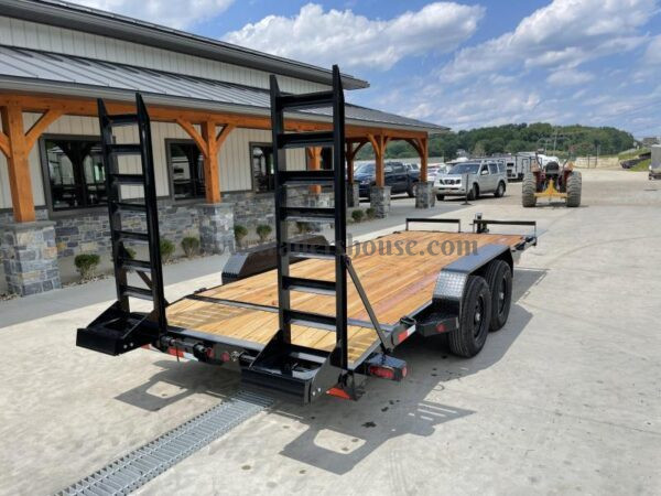 2024 Ironbull 7x18' Equipment Trailer 9990# GVW * KNIFEEDGE RAMP W/ ADJUSTABLE SUPPORT * REMOVABLE FENDERS * 16" O.C. CHANNEL C/M * RUBRAIL/STAKE POCKETS/PIPE SPOOLS/D-RINGS * ADJUSTABLE CAST COUPLER * 7K JACK * DEXTER'S - Image 7
