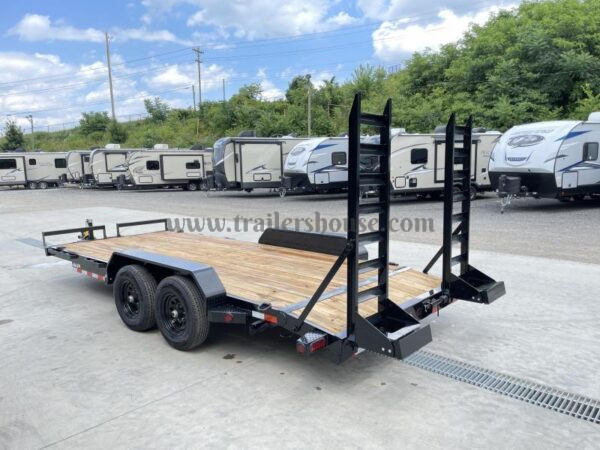 2024 Ironbull 7x18' Equipment Trailer 9990# GVW * KNIFEEDGE RAMP W/ ADJUSTABLE SUPPORT * REMOVABLE FENDERS * 16" O.C. CHANNEL C/M * RUBRAIL/STAKE POCKETS/PIPE SPOOLS/D-RINGS * ADJUSTABLE CAST COUPLER * 7K JACK * DEXTER'S - Image 9
