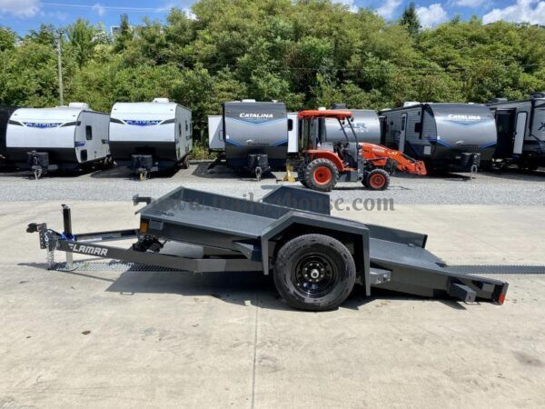 2024 Lamar 79x12' Single Axle Scissor Hauler Gravity Tilt Equipment Trailer – 7000# GVW, Steel Floor, Torsion Axle - Image 14