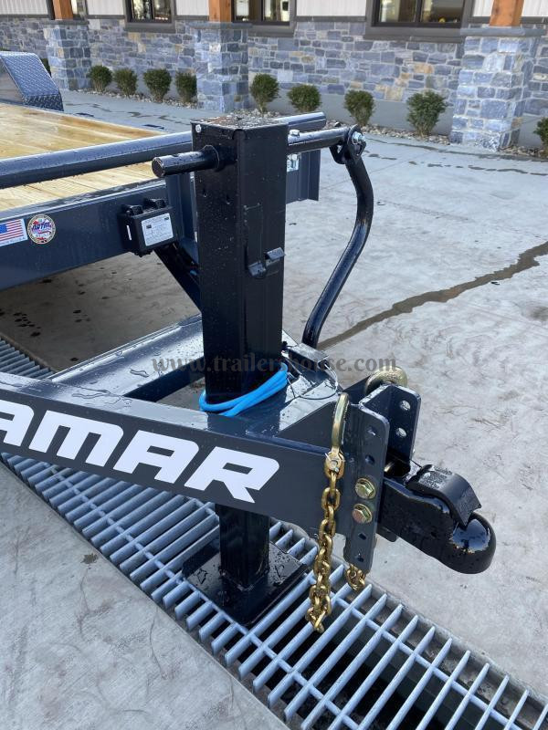 2024 Lamar 7x18' Equipment Trailer 14000# GVW * DELUXE OVERWIDTH RAMPS W/ HEAVY MESH * CHARCOAL POWDERCOAT * RUBRAIL/STAKE POCKETS/PIPE SPOOLS/D-RINGS * REM FENDERS * 12K JACK * CAST COUPLER * SPRING ASSIST * COLD WEATHER HARNESS - Image 15