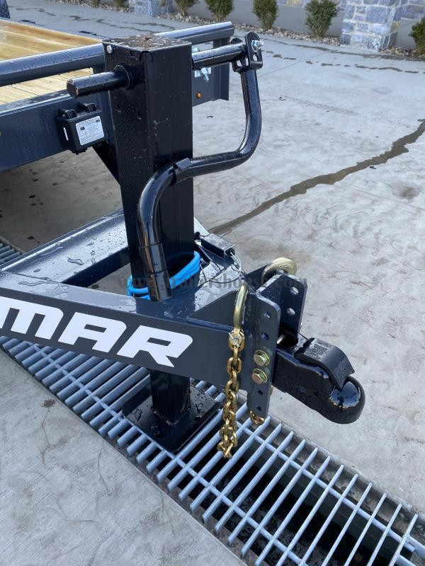 2024 Lamar 7x18' Equipment Trailer 14000# GVW * DELUXE OVERWIDTH RAMPS W/ HEAVY MESH * CHARCOAL POWDERCOAT * RUBRAIL/STAKE POCKETS/PIPE SPOOLS/D-RINGS * REM FENDERS * 12K JACK * CAST COUPLER * SPRING ASSIST * COLD WEATHER HARNESS - Image 17