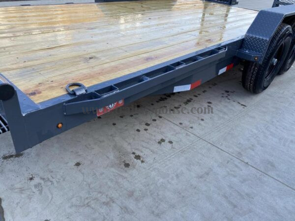 2024 Lamar 7x18' Equipment Trailer 14000# GVW * DELUXE OVERWIDTH RAMPS W/ HEAVY MESH * CHARCOAL POWDERCOAT * RUBRAIL/STAKE POCKETS/PIPE SPOOLS/D-RINGS * REM FENDERS * 12K JACK * CAST COUPLER * SPRING ASSIST * COLD WEATHER HARNESS - Image 20