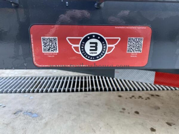 2024 Lamar 7x18' Equipment Trailer 14000# GVW * DELUXE OVERWIDTH RAMPS W/ HEAVY MESH * CHARCOAL POWDERCOAT * RUBRAIL/STAKE POCKETS/PIPE SPOOLS/D-RINGS * REM FENDERS * 12K JACK * CAST COUPLER * SPRING ASSIST * COLD WEATHER HARNESS - Image 21