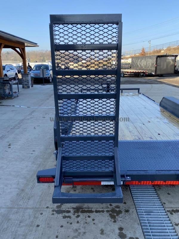 2024 Lamar 7x18' Equipment Trailer 14000# GVW * DELUXE OVERWIDTH RAMPS W/ HEAVY MESH * CHARCOAL POWDERCOAT * RUBRAIL/STAKE POCKETS/PIPE SPOOLS/D-RINGS * REM FENDERS * 12K JACK * CAST COUPLER * SPRING ASSIST * COLD WEATHER HARNESS - Image 27