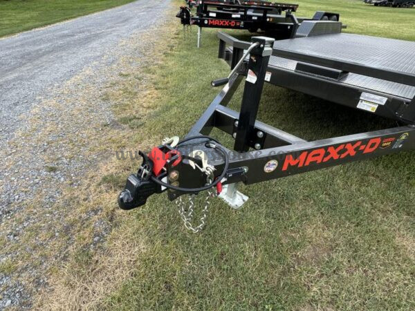 2024 MAXXD 7x18' N5X Steel Deck Car Hauler Trailer 7000# GVW * METALLIC GREY * WINCH PLATE * SLIPPER SPRINGS * 16" O.C CROSSMEMBERS/3" CHANNEL * 10GA STEEL FLOOR * RUNNING BOARDS * 5" TONGUE/FRAME * ADJUSTABLE COUPLER * DROP LEG JACK - Image 10