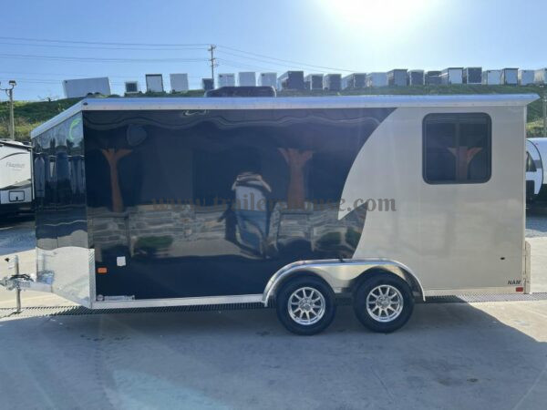 2024 Neo 7.5x16' NAMR Aluminum Enclosed Motorcycle Trailer – Fully Equipped with A/C, Cabinets, Sport Tie-Down System, and More - Image 32
